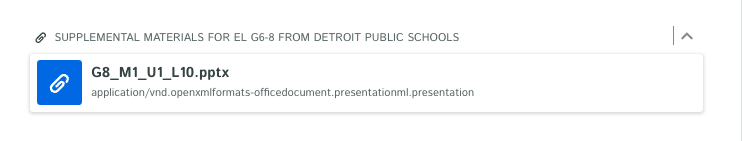 Supplemental material from Detroit Public Schools in Kiddom