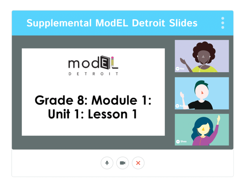 Presentation of the Supplemental ModEL Detroit Slides 